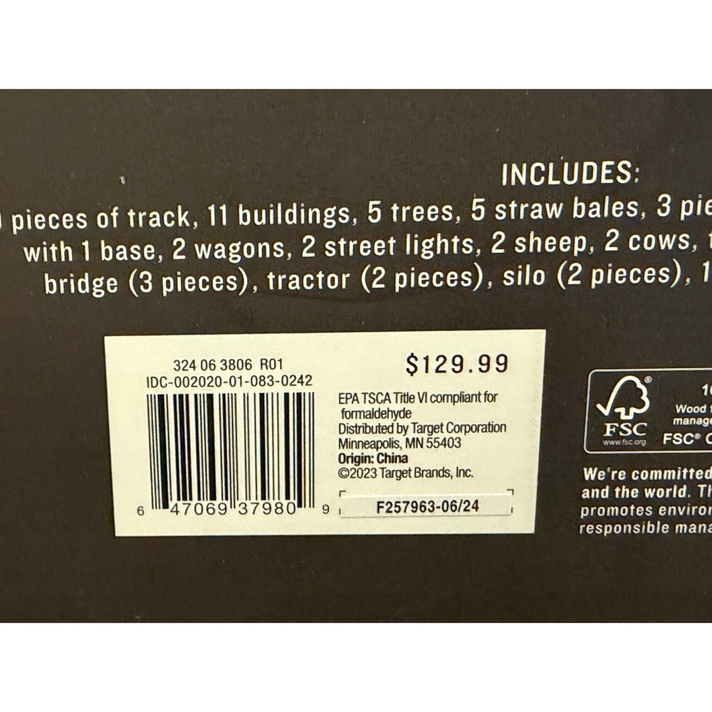 Hearth & Hand with Magnolia Wood Train Set 84 Pieces Kids Toy New 324063806 - Picture 4 of 4